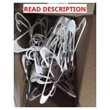 Box of plastic hangers