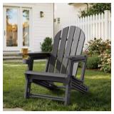 Pellebant Outdoor HDPE Adirondack Chair
