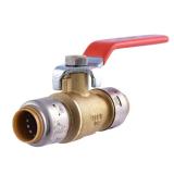 Max 1/2 in. Brass Push-to-Connect Ball Valve