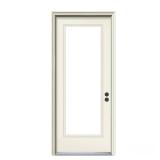 32x80 Full Lite Steel Door w/ Brickmould