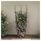 Vigoro 72 in. H Ivy Green Metal Trellis
