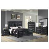Sumner Black 7-Drawer 65 in. Dresser