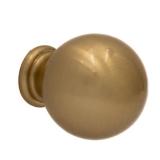 Sumner Street Satin Brass Ball Cabinet Knob