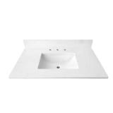 31 in. W x 22 in D Carrara White Vanity Top