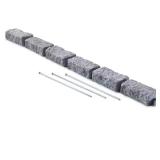 Grey Stone Faux Stone Garden Edging (1-Pack)