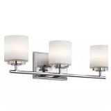 Ohara 22-in. 3-Light Chrome Vanity Light