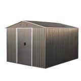 8 ft W x 10 ft D Outdoor Shed