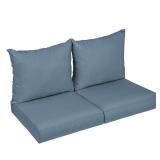 Sunbrella Denim Outdoor Loveseat Pillows