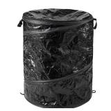 44-Gal Portable Trash Can with Zippered Lid