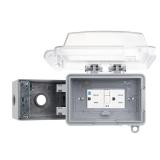 Clear 1-Gang Weatherproof Receptacle Cover Kit