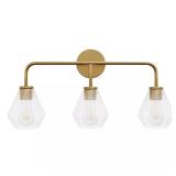 Brushed Gold 3-Light Vanity Light