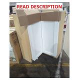 White Lazy Susan Base Cabinet 34-1/4" x 30"