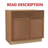 Sinclair Sink Base Cabinet, Shaker Oak