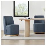 Oberon Blue Fabric Dining Chair