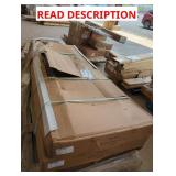 Skid Lot: 99" x 94" Bi-Fold Doors, Gray Metal