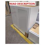 White 2 Door Cabinet 29 1/2" w x 12" d x 30 1/2"