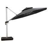 Purple Leaf 13-Ft Patio Umbrella Grey