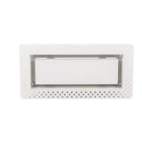 Flush Wall Vent (Lite) 6 in. x 10 in. White