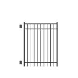 Mitchell 3-Rail Flat Top Fence Gate 4x5 Black