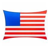 12 ft x 18 ft Patriotic Sun Shade Sail