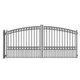 Paris Style Black Steel Driveway Gate 14x6