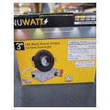 3" led black round gumball canless down nlight