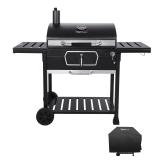 Royal Gourmet 30-in Black Cart Grill