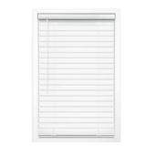 White Cordless Vinyl Blinds, 2" Slats, 35x64