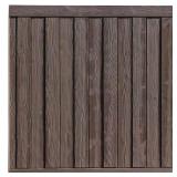 Ashland 6 ft x 6 ft Dark/Walnut Panel