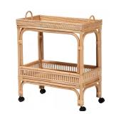 Lombok Natural Rattan Wine Cart