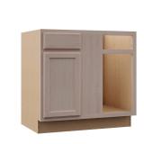 Hampton 36x34.5x24 in. Corner Cabinet, Beech, Dam