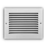 8 in. x 6 in. Steel Return Air Grille in White