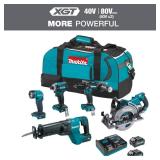 Makita 40V max XGT 5-Piece Combo Kit 4.0Ah
