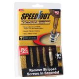 Speed Out Titanium Screw Extractor Kit, 4pc