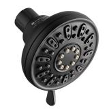 Matte Black 4-Spray 1.8 GPM Shower Head 3.5"