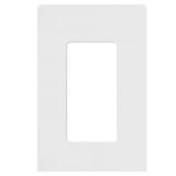 (11) Lutron Claro White 1-Gang Wall Plate 1pk