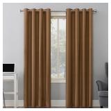 Sun Zero 84" Pecan Blackout Curtain Panel