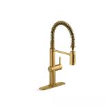 Clarus Pro Pull-Down Faucet Brushed Brass