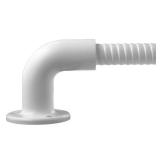 90 Degree White Aluminum ADA Rail Post