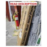 Acoustic slat wall panel