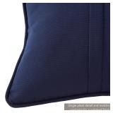 Greendale 20-in Outdoor Navy Sunbrella Pillow