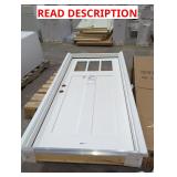 (Damaged Trim Top) Jeld Wen 3 Lite Craftsman Fibe