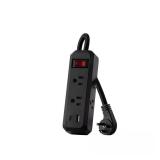 8-in-1 6-Outlet Power Strip with USB, Black