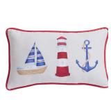 Outdoor Patio Lumbar Pillow - Sailing 20x12in