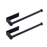 (3) Wall Mounted Stainless Black Towel Rack