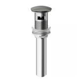 Brushed Nickel Pop-Up Drain with Overflow