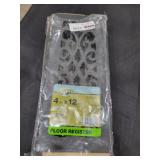 4 in x 12 in Floor Register