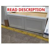 2 Door Cabinet White, 29 1/2" x 12" d x 11" h