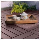 Brown PVC Interlocking Deck Tiles (44)