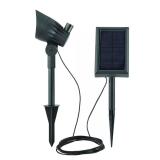 Black LED Solar Outdoor Spot Light 50 Lumen